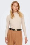 ONLY Langarmshirt ONLEMMA L/S HIGH NECK TOP Materialmix