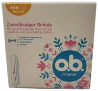 o.b. Tampons Original Normal, normal Gr., mit geschwungenen Rillen, 64 St&uuml;ck