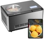 KLAMER Eismaschine mit Kompressor 2L 180W, Edelstahl, 2-in-1 Joghurtbereiter, K&uuml;hl-