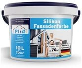 plid Fassadenfarbe Silikon Fassadenfarbe Wei&szlig; Au&szlig;en Matt Au&szlig;enwandfarbe,