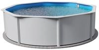 Planet Pool Rundpool Stahlwandpool rund Gr&ouml;&szlig;e w&auml;hlbar, 120 cm tief, Sta