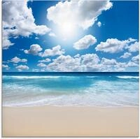 Artland Glasbild Gro&szlig;artige Strandlandschaft, Strand (1 St), in verschiedenen
