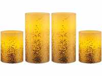 Pauleen LED Wachskerze Golden Glitter in Elfenbein und Gold 4x 0,2W 4lm beige /...