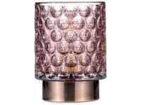 Pauleen LED Tischleuchte Bright Glamour in Taupe und Messing-gebürstet 0,4W...