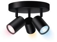 WiZ Deckenleuchte 3er Spots Deckenleuchte Tunable White & Color Schwarz