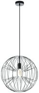 EGLO Pendelleuchte "OKINZURI" Metall, silber, rund, 60W, E27, &oslash;450mm