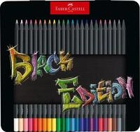 Faber-Castell Buntstift Black Edition, (24-tlg), im Metalletui