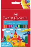 Faber-Castell Filzstift 24 Filzstifte CASTLE mit Rundspitze