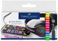 Faber-Castell Marker FABER-CASTELL Neon Marker 1,5mm 6 St&uuml;ck Kartonetui