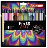 STABILO Faserstift STABILO Pen 68 ARTY Filzstift - 1 mm - 24er Set