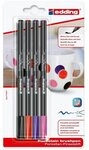 edding Filzstift edding 4200 Porzellan Pinselstifte 1-4mm 4er Set