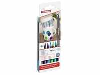 edding 4200 Porzellanpinselstift - 1-4 mm - 6er Set - kalte Farben