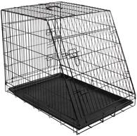 Kerbl Tiertransportbox Kerbl Gittertransportbox klappbar schwarz 92x63x74cm 2 T&uuml;ren