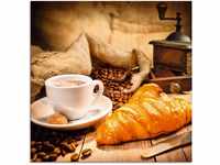 Art-Land Kaffeetasse mit Croissant 40x40cm (92872029-0)