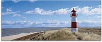 Artland Glasbild Leuchtturm Sylt, Geb&auml;ude (1 St), in verschiedenen Gr&ouml;&szlig;en
