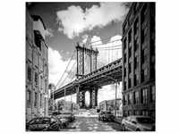 Artland Glasbild New York City Manhattan Bridge I, Amerika (1 St), in...