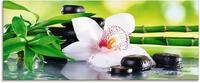 Artland Glasbild Spa Steine Bambus Zweige Orchidee, Zen (1 St), in verschiedenen