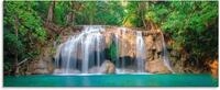 Artland Glasbild Wasserfall im Wald National Park, Gew&auml;sser (1 St), in...