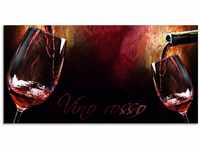 Artland Glasbild Wein - Rotwein, Getränke (1 St), in verschiedenen Größen
