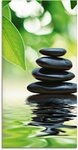 Artland Glasbild Zen Steinpyramide auf Wasseroberfl&auml;che, Zen (1 St), in