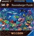 Ravensburger Puzzle Wooden, Unten im Meer, 500 Puzzleteile, Made in Europe
