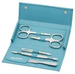 ERBE Manik&uuml;re-Pedik&uuml;re-Set Druckknopf-Etui Siena, vernickelt, 1-tlg., f&uuml;r...
