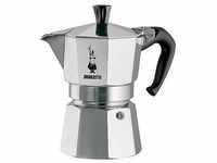 BIALETTI Espressokocher Moka Express, 0,19l Kaffeekanne, Aluminium