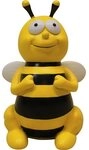 Figurendiscounter Dekofigur Dekofigur Biene sitzend gro&szlig; 22 x 14 x 13 cm