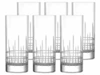 Stölzle Glas New York Bar Manhattan Saftgläser 380 ml 6er Set, Glas weiß