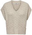 ONLY Kurzarmpullover ONLMELODY VEST KNT Materialmix, regular fit