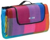 Picknickdecke bunt kariert, relaxdays