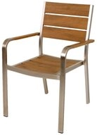 Garden Pleasure Gartenstuhl Stapelstuhl FLORENCE, champagner, Non-Wood,...
