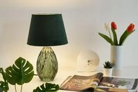 Pauleen Tischleuchte Crystal Velvet max40W 230V, ohne Leuchtmittel, E14, Gr&uuml;n,...