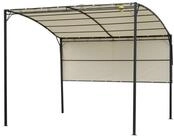 Outsunny Pavillon Pavillon mit klappbarem Seitendach, Gartenpavillon Markise