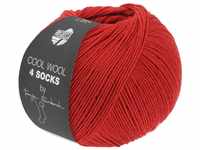 Lana Grossa Cool Wool 4 Socks 100 g 7715 Dunkelrot