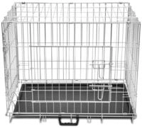 vidaXL Tiertransportbox, Faltbare Hundebox Metall L