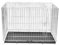 vidaXL Tiertransportbox, Faltbare Hundebox Metall XXL