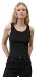 Tanktop MARC O'POLO DENIM, Damen, Gr. XS, schwarz, Rippware, Obermaterial: 94%