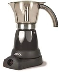 Jocca Espressomaschine Kaffeemaschine mit 0,25 L transparente Kaffeekanne Schwarz