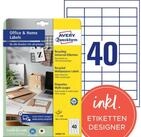 Avery Zweckform Etiketten Universal-Etiketten RC A4 48,5x25,4mm 10 Bogen/400
