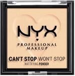 NYX PROFESSIONAL MAKEUP Puder CAN'T STOP WON'T STOP MATTIFYING POWDER, deckt