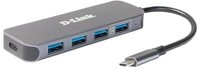 D-Link USB-Verteiler DUB-2340 USB-C auf 4-Port