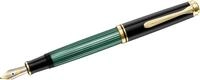 Pelikan F&uuml;llfederhalter Kolbenf&uuml;llhalter Souver&auml;n M600 Feder B schwarz/gr&uuml;n