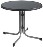 Sieger Gartenm&ouml;bel Gartentisch MECALIT, Klappbar, &Oslash; 86 cm, Metall, Anthrazit,