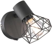 FISCHER & HONSEL Wandleuchte RAN, 1-flammig, Grau matt, Metall, ohne...