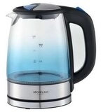 Michelino Wasserkocher Glas-Wasserkocher 1,7 Liter LED Wasserzubereiter Kocher,...