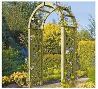 Gartenpirat Pergola aus Holz mit Rundbogen 119x58x240 cm Rosenbogen mit...