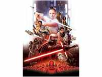 Komar Fototapete STAR WARS EP9 Movie Poster Rey, 184x254 cm (Breite x Höhe),