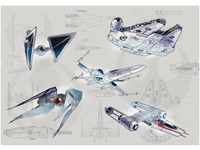 Komar Star Wars Blueprint Light 200 x 280 cm