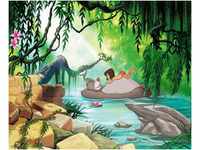 Komar Fototapete Jungle book swimming with Baloo, 368x254 cm (Breite x Höhe),